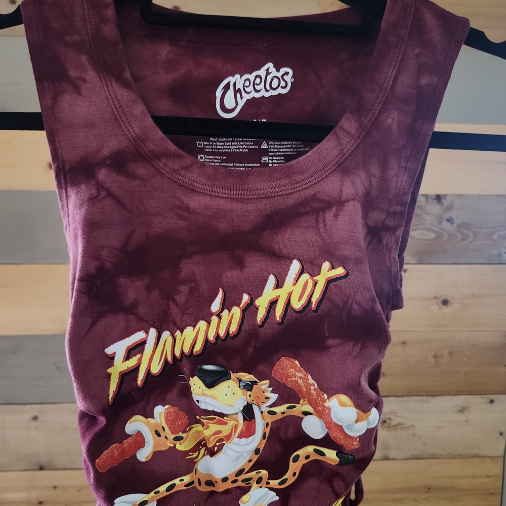 MAD Engine Cheetos Flamin' Hot Burgundy Muscle Tee
